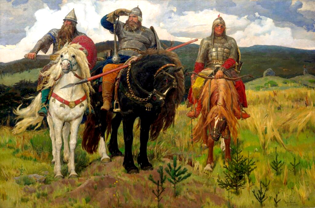 КАРТИНА БОГАТЫРИ - ВАСНЕЦОВ ВИКТОР МИХАЙЛОВИЧ
